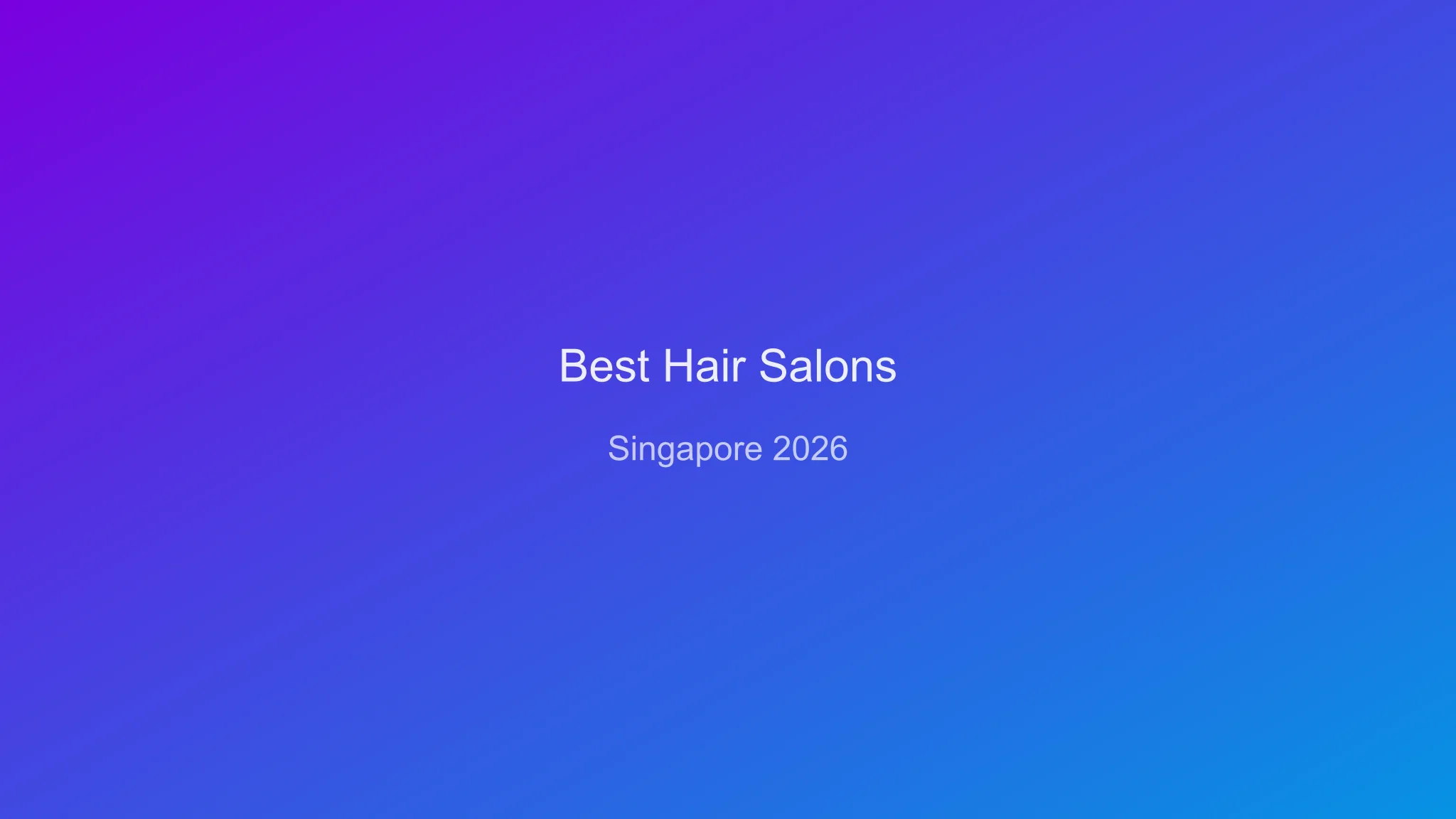 Stylish modern hair salon interior in Singapore with salon chairs and warm lighting representing the best hair salons in Singapore