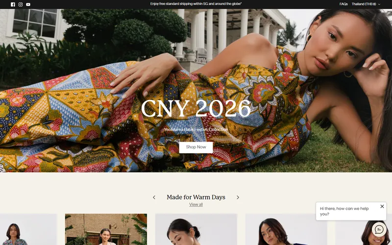 YeoMama Batik homepage