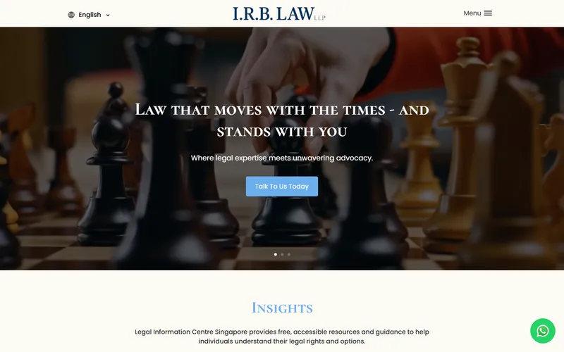 IRB Law LLP homepage