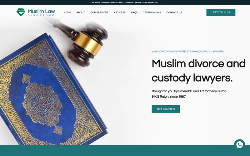 Muslim Law Singapore homepage